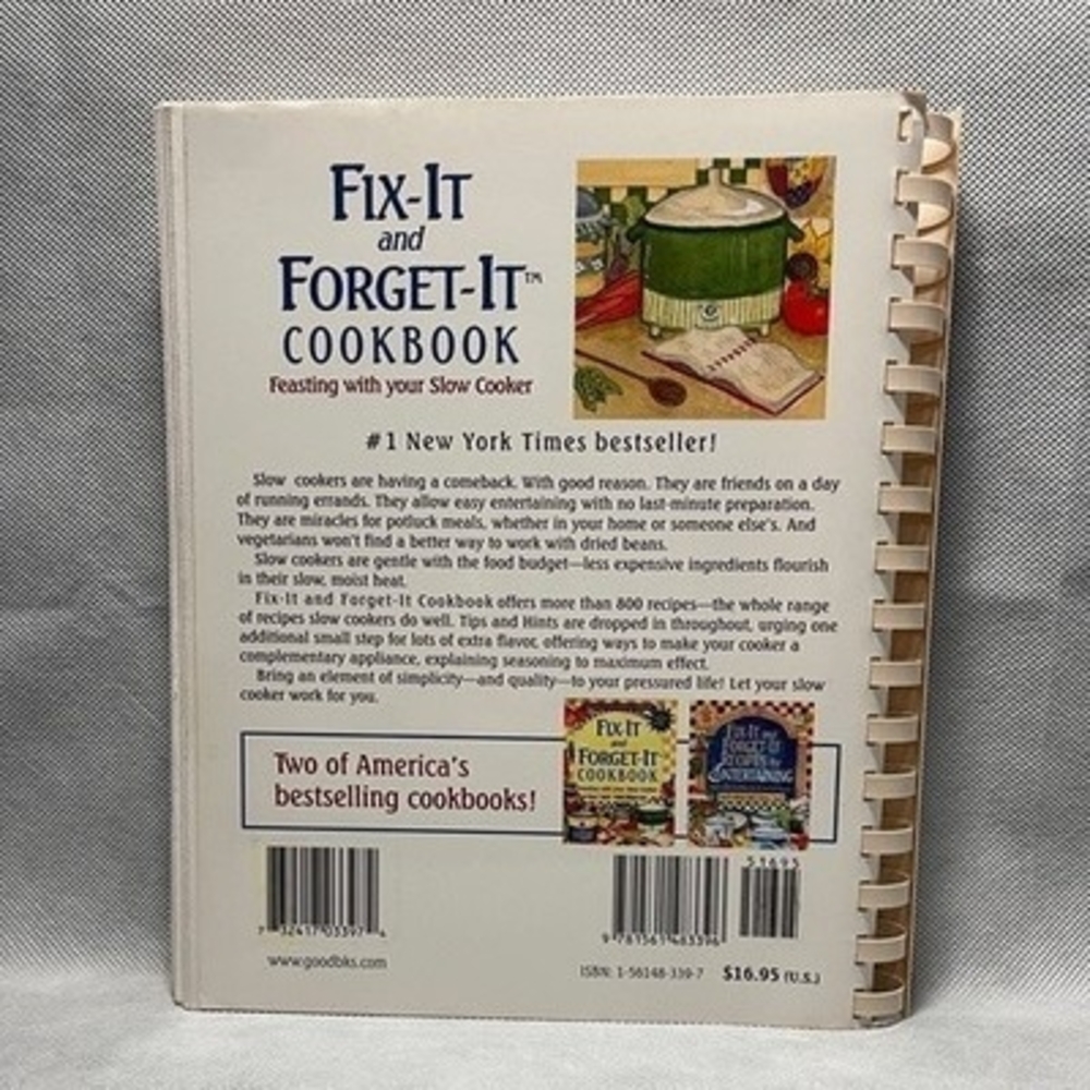 Fix It Forget It Feasting Slow Cooker Cookbook 800+ Recipes Tips 284 Pages VG - Picture 2 of 2